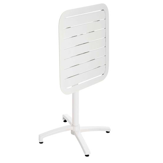 Oviala - Table inclinable de terrasse 70 x 70 cm blanc Almada - Oviala - Image 5