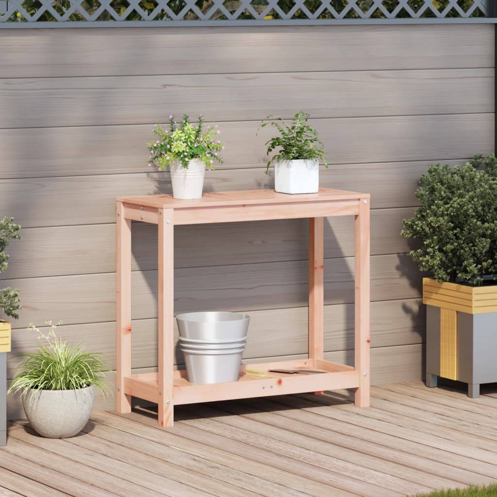 Établi de jardinier en Bois de Douglas massif Avec étagère de rangement pour Jardin Serre 82.5x35x75 cm – ComfortXL Outdoor Living - Image 3