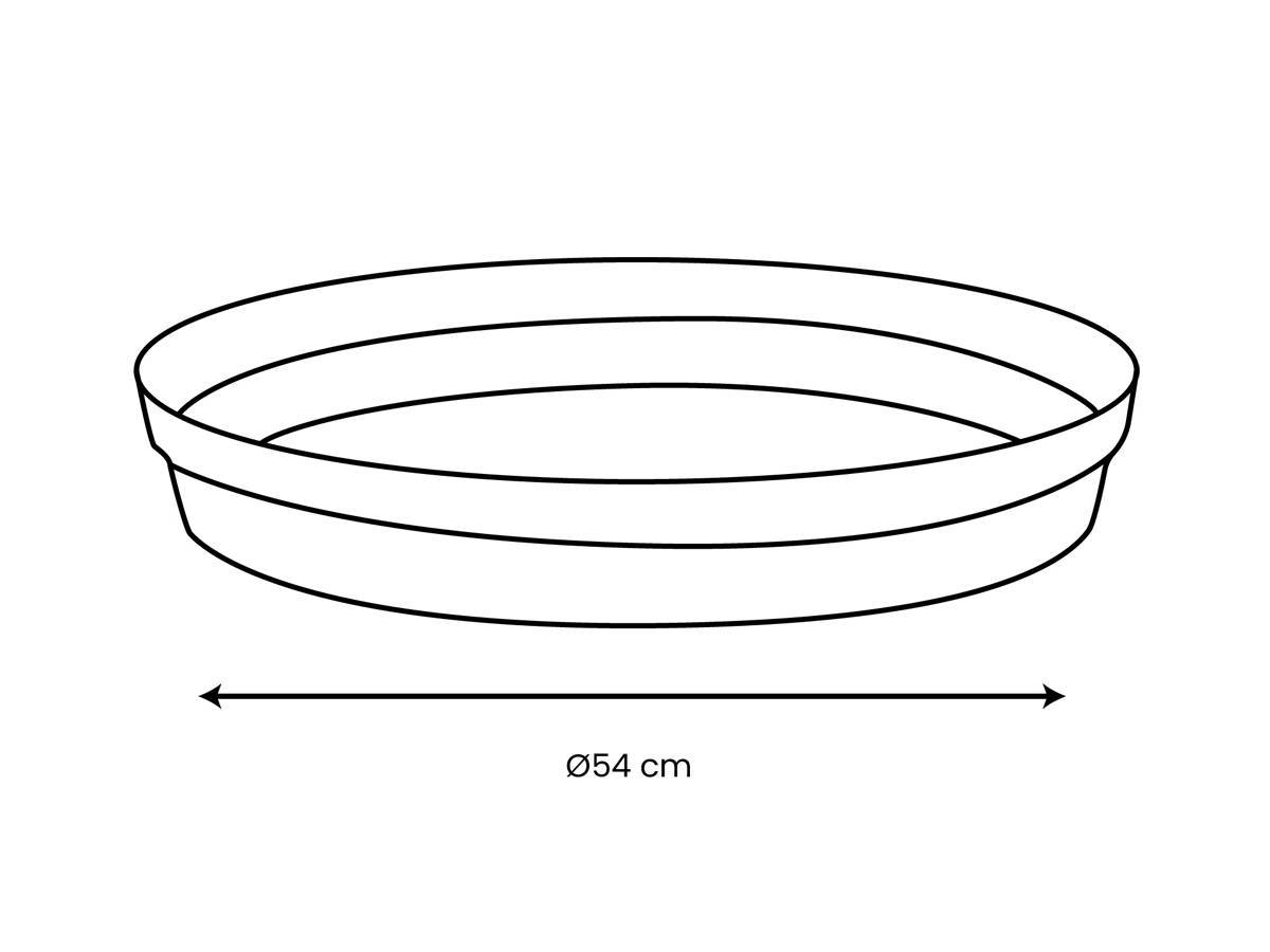 Eda - Soucoupe Ø 54 cm pour pot Ø 80 cm - Orange terre battue - Eda - Image 2