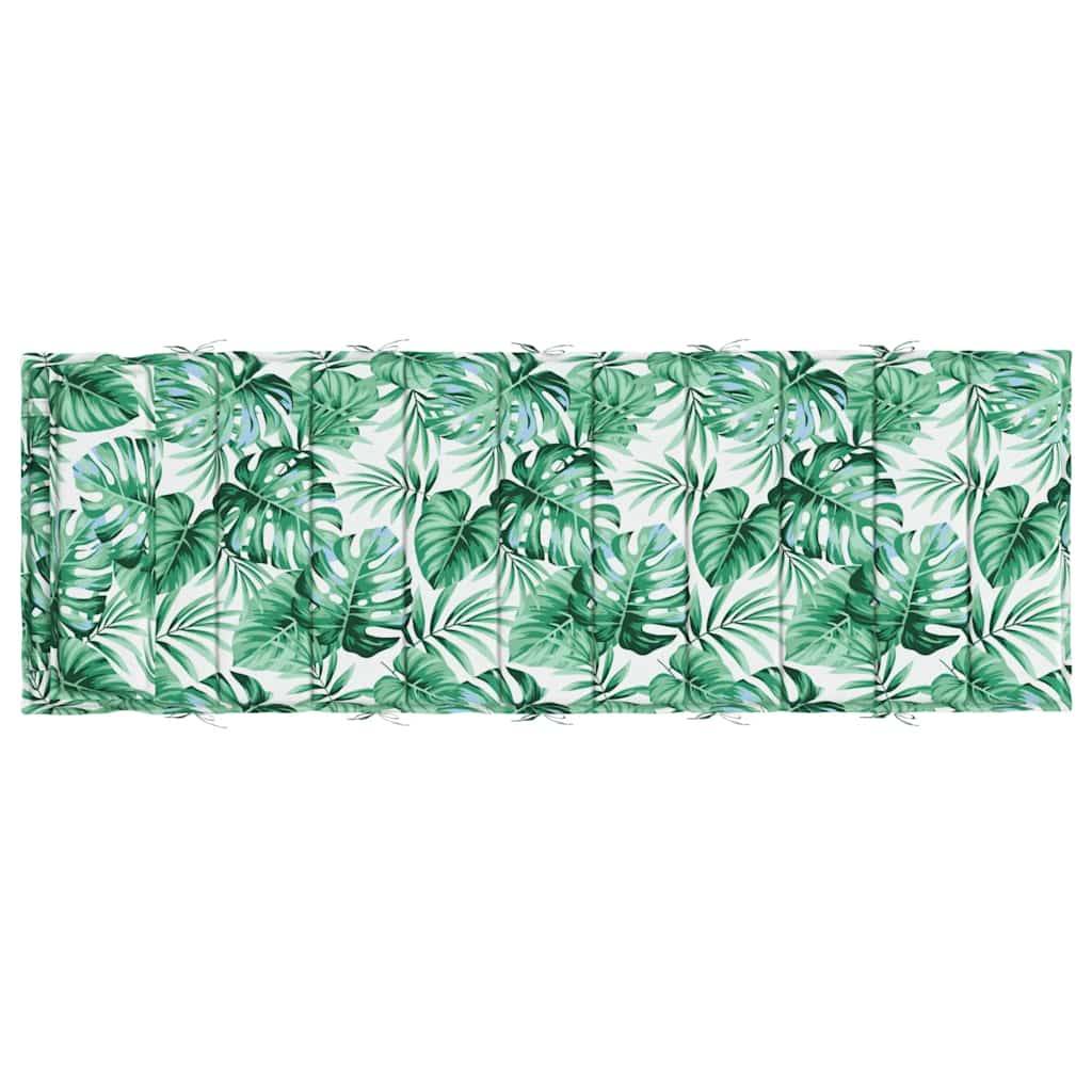 Coussin Bain de soleil | Coussin de chaise longue motif de feuilles 180x60x4 cm Maison Chic - Image 5