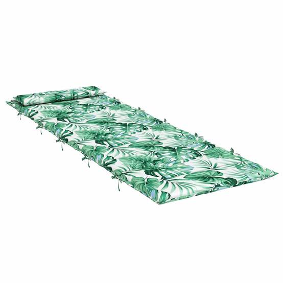 Coussin Bain de soleil | Coussin de chaise longue motif de feuilles 180x60x4 cm Maison Chic - Image 4
