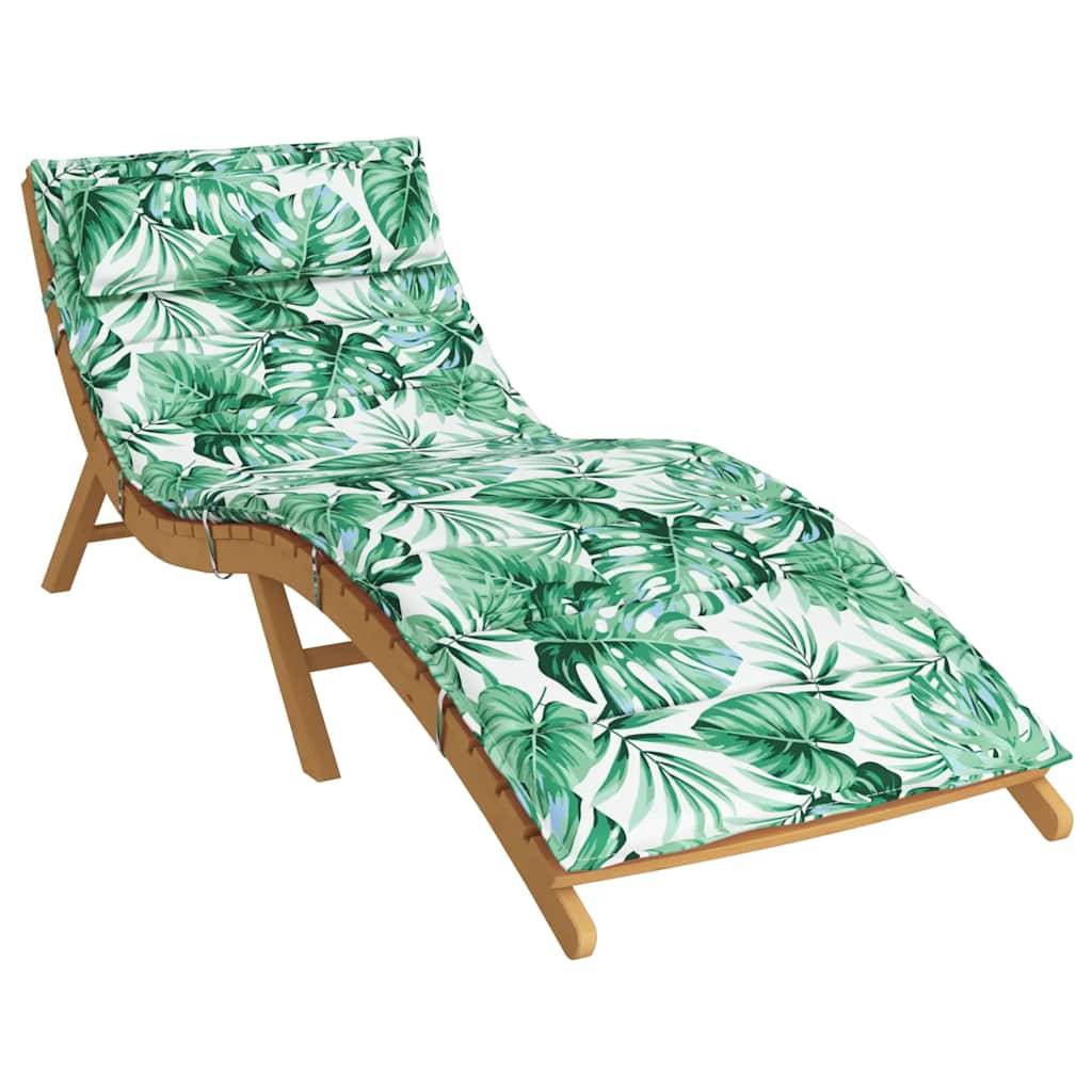 Coussin Bain de soleil | Coussin de chaise longue motif de feuilles 180x60x4 cm Maison Chic - Image 3