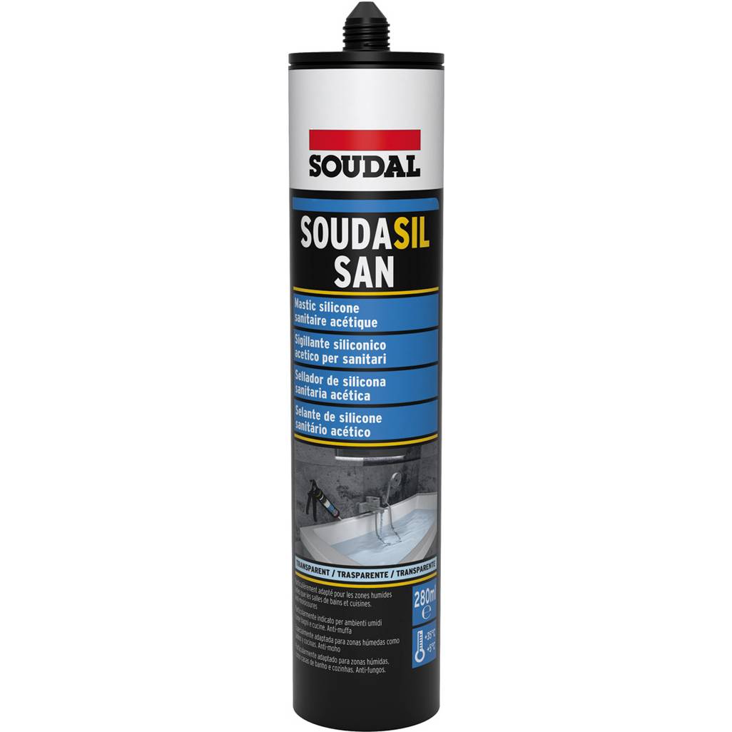 Cartouche sanitaire transparent 280ml Soudal - Image 5