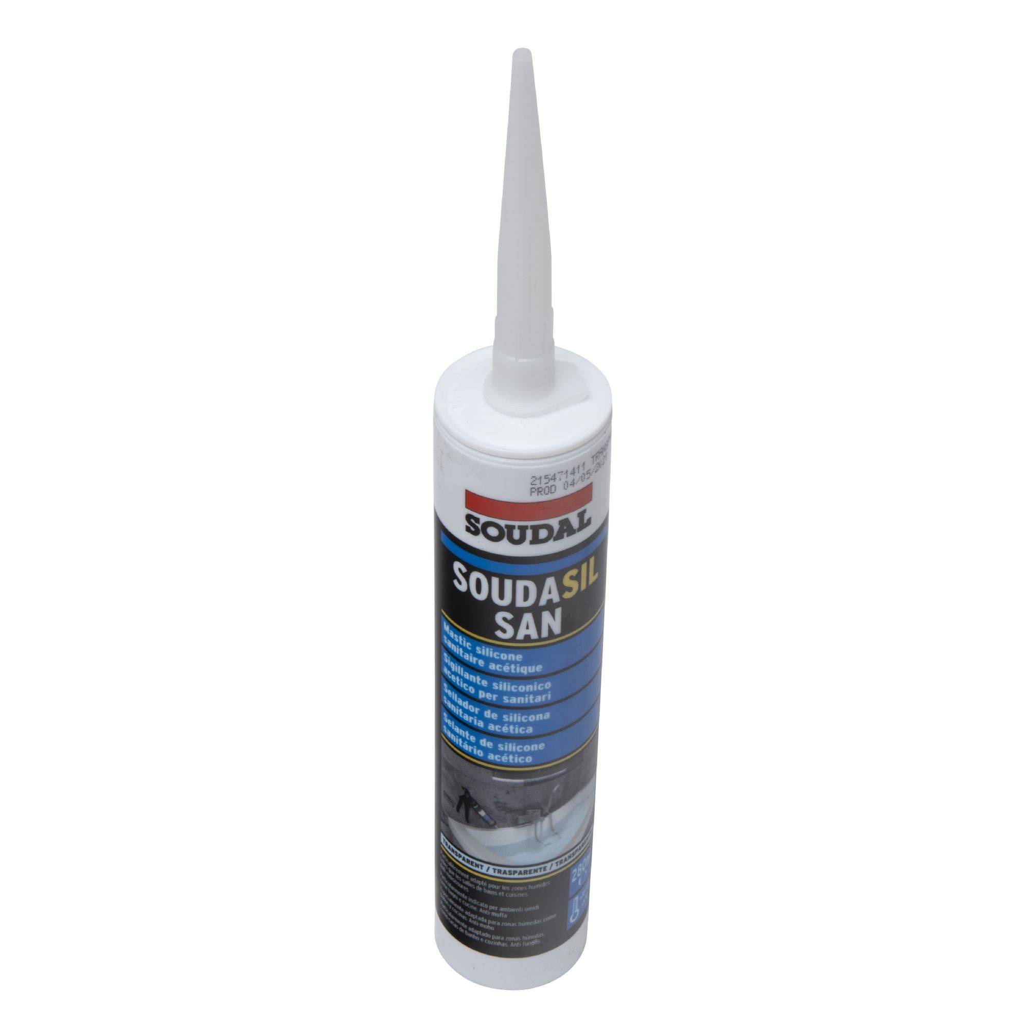 Cartouche sanitaire transparent 280ml Soudal - Image 3