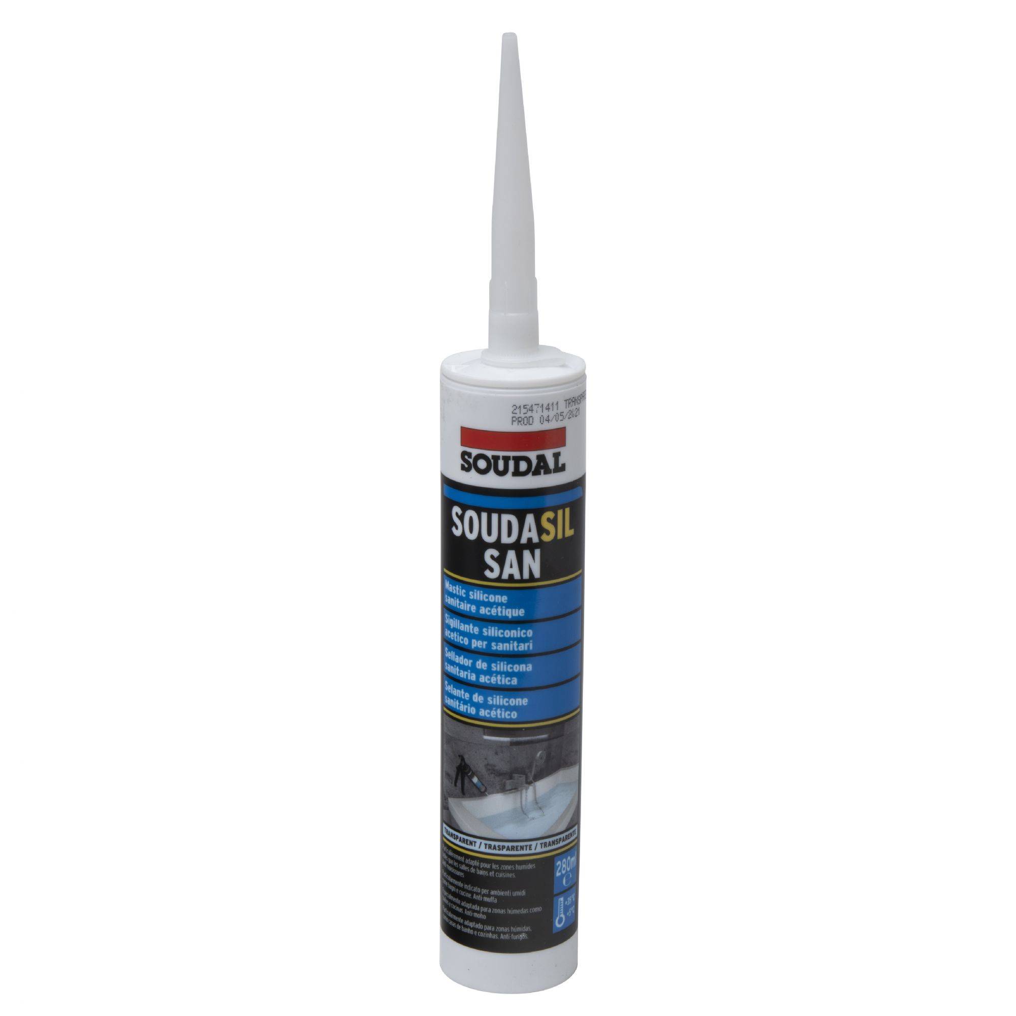 Cartouche sanitaire transparent 280ml Soudal - Image 2
