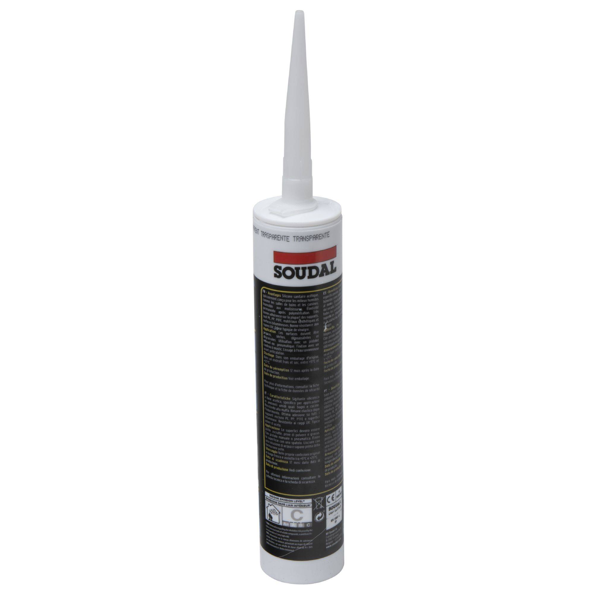 Cartouche sanitaire transparent 280ml Soudal - Image 4