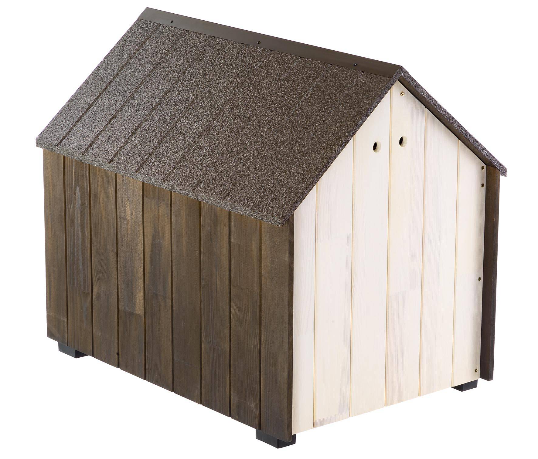 Ferplast - Niche d'extérieur, KOYA LARGE Maison pour Chiens en Bois FSC avec Peinture non Toxique, Trous d'aération, Pieds Isolants - Image 5