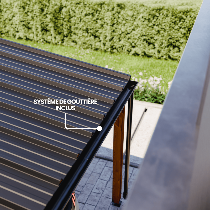 Cerland - Carport solaire bois Elio - 15,5 m² - Image 5
