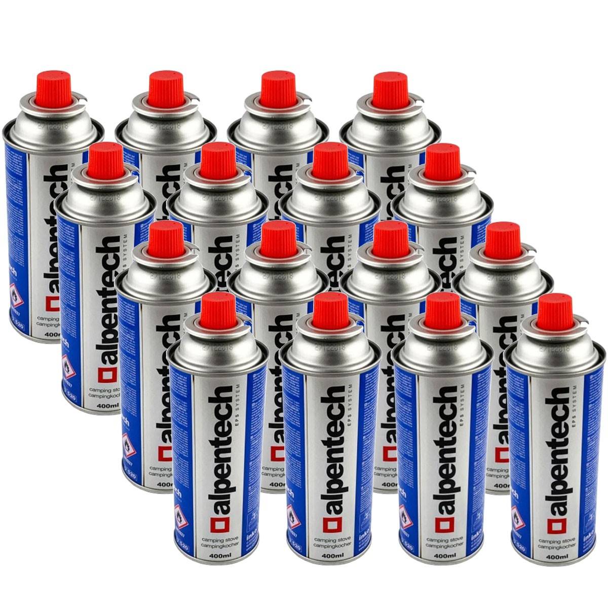 Pack de 16 Cartouches de gaz 250g butane Camping Butane ALPENTECH - Image 1
