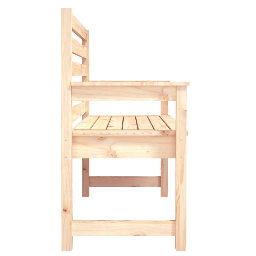 Helloshop26 - Banc de jardin meuble de patio d'extérieur terrasse 109 x 48 x 91,5 cm bois massif de pin - Image 3