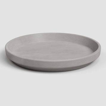 Artevasi - Soucoupe ronde Vulcano terracotta grise Ø 13 cm - ARTEVASI