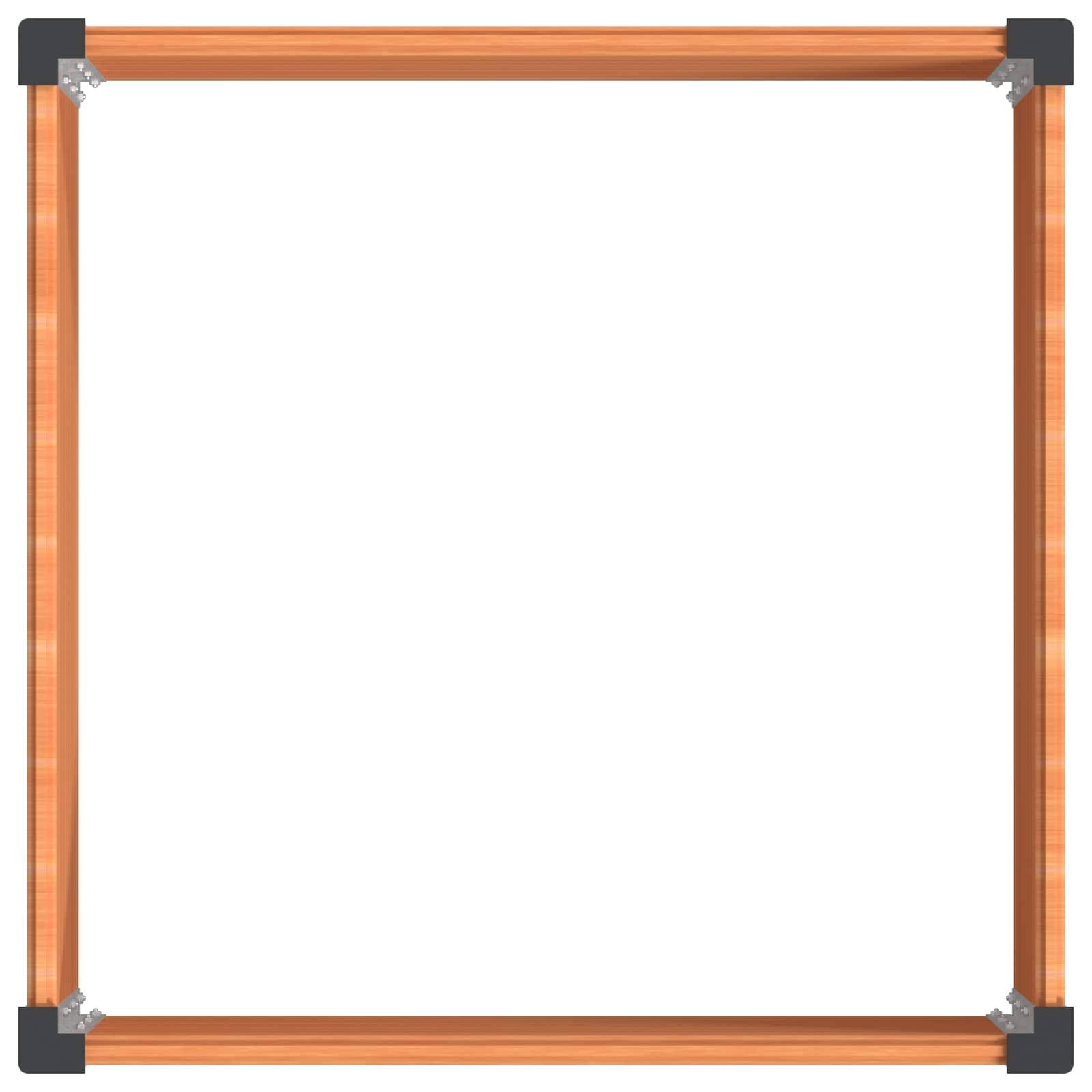 Prolenta Premium - Jardinière aluminium marron  100 x 100 x 54 cm  - Prolenta premium p388.3 - Image 5