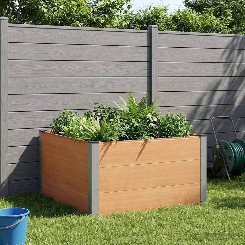Prolenta Premium - Jardinière aluminium marron  100 x 100 x 54 cm  - Prolenta premium p388.3 - Image 2