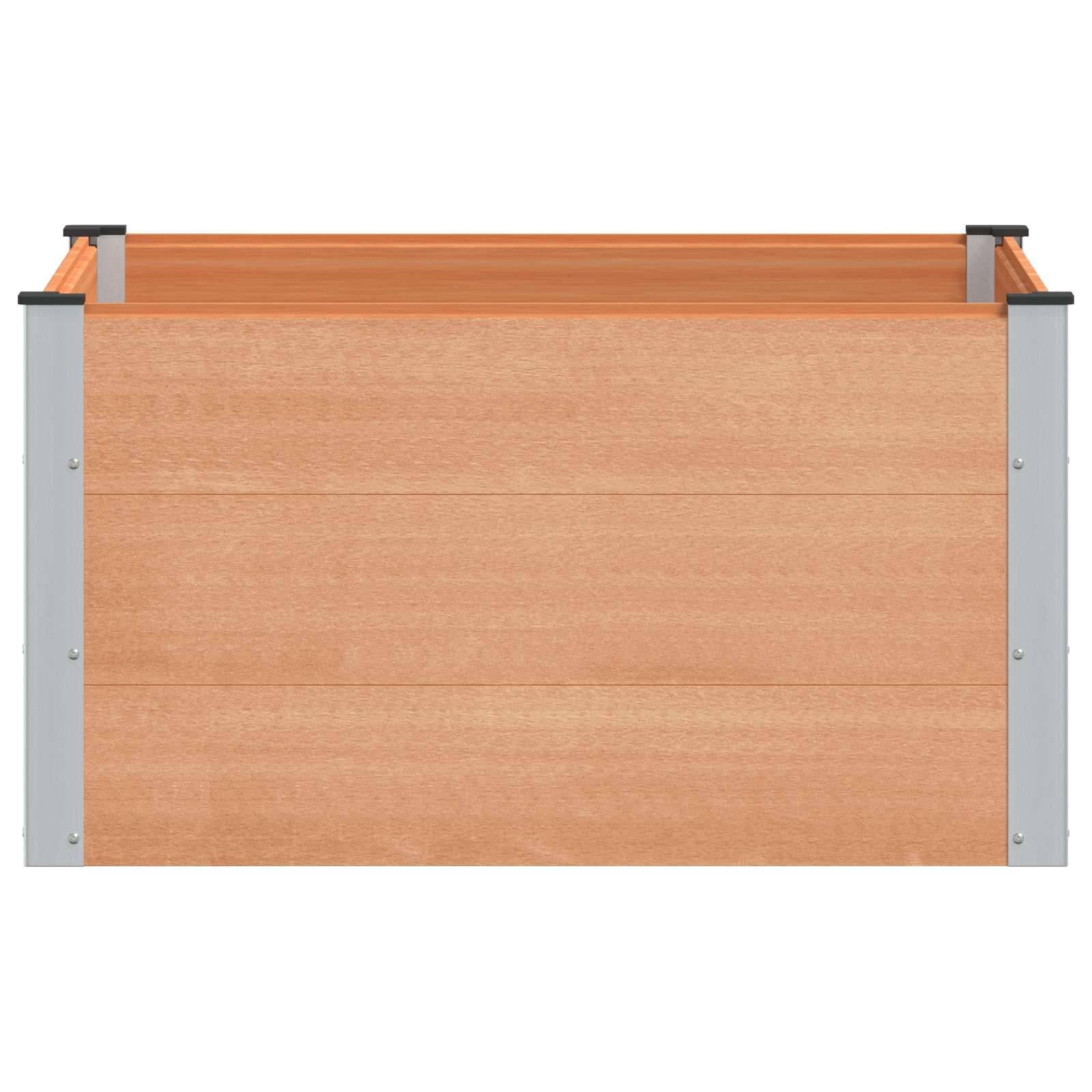 Prolenta Premium - Jardinière aluminium marron  100 x 100 x 54 cm  - Prolenta premium p388.3 - Image 3