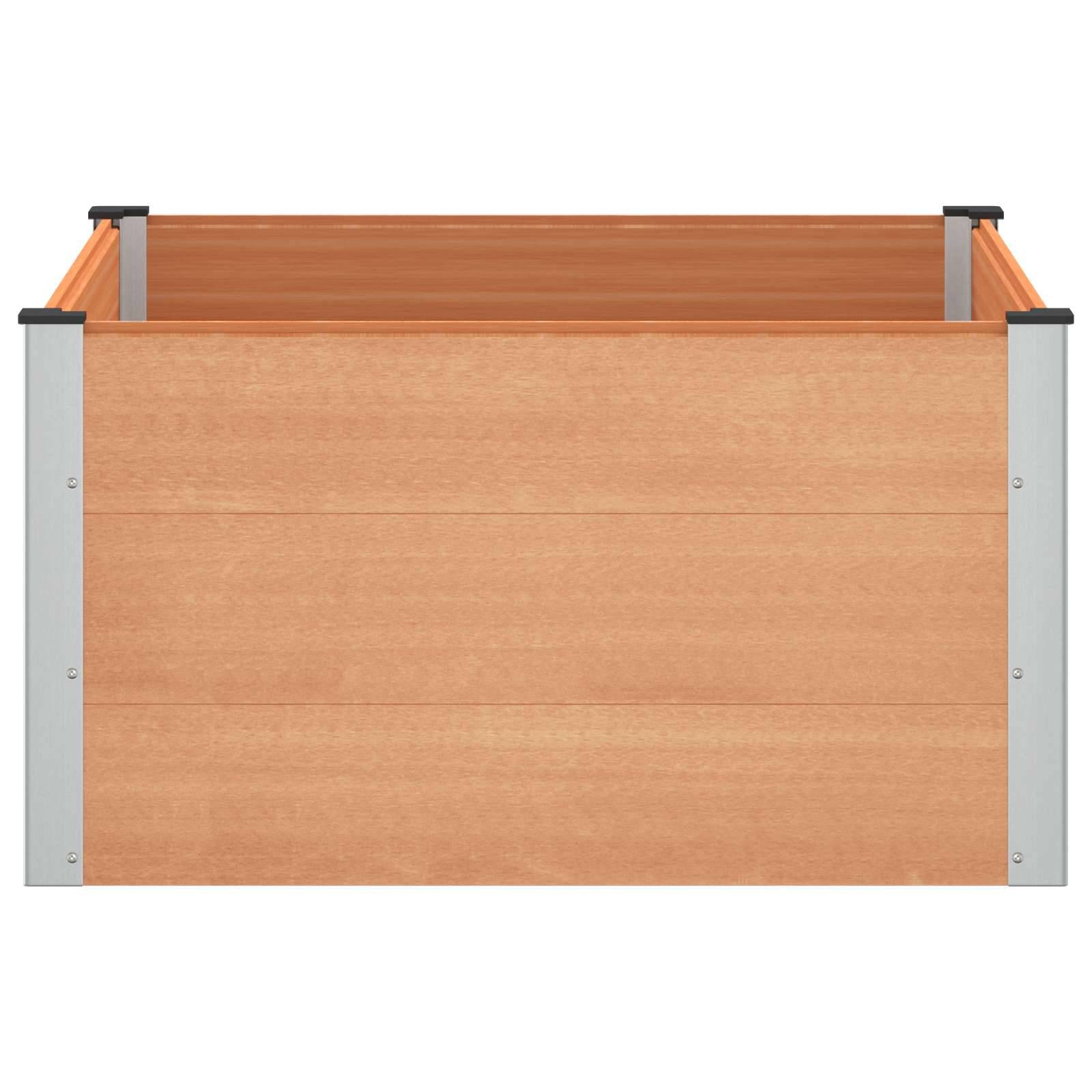 Prolenta Premium - Jardinière aluminium marron 100 x 100 x 54 cm - Prolenta premium p388.3 - Image 4