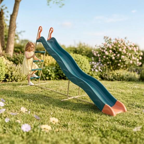 Toboggan PYROU Bleu TRIGANO 3,32 m. 3-12 ans. - Image 2