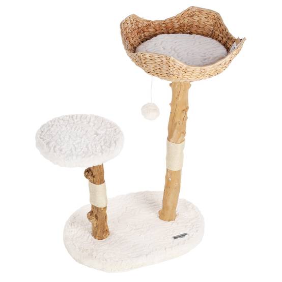 Arbre a chat design avec corde et panier - Image 3