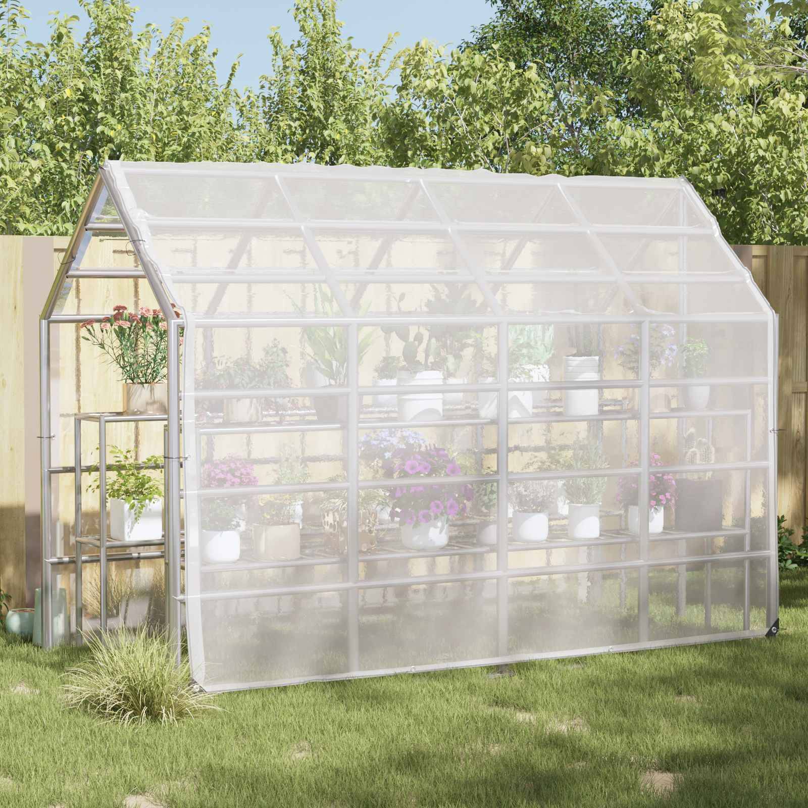 Vidaxl - Couverture pour plantes Transparent 3 x 3 m PE vidaXL 3429274 - Image 1