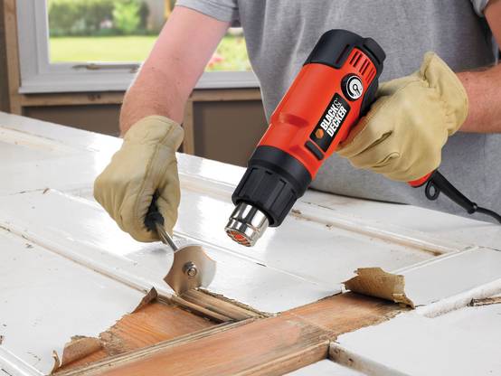 Black & Decker - Décapeur thermique filaire - 2200 W - De 65°C à 645°C - 360 à 720 L/min - Fourni en coffret avec 8 accessoires - Image 3