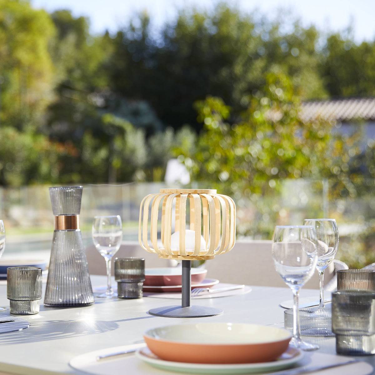 Lumisky - Lampe de table sans fil STANDY MINI BAMBOU H25cm - Image 5