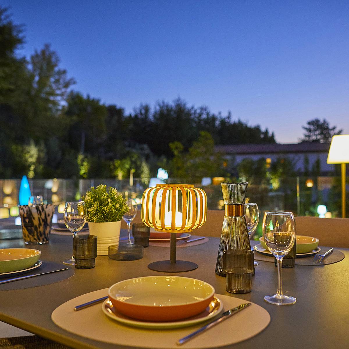 Lumisky - Lampe de table sans fil STANDY MINI BAMBOU H25cm - Image 3