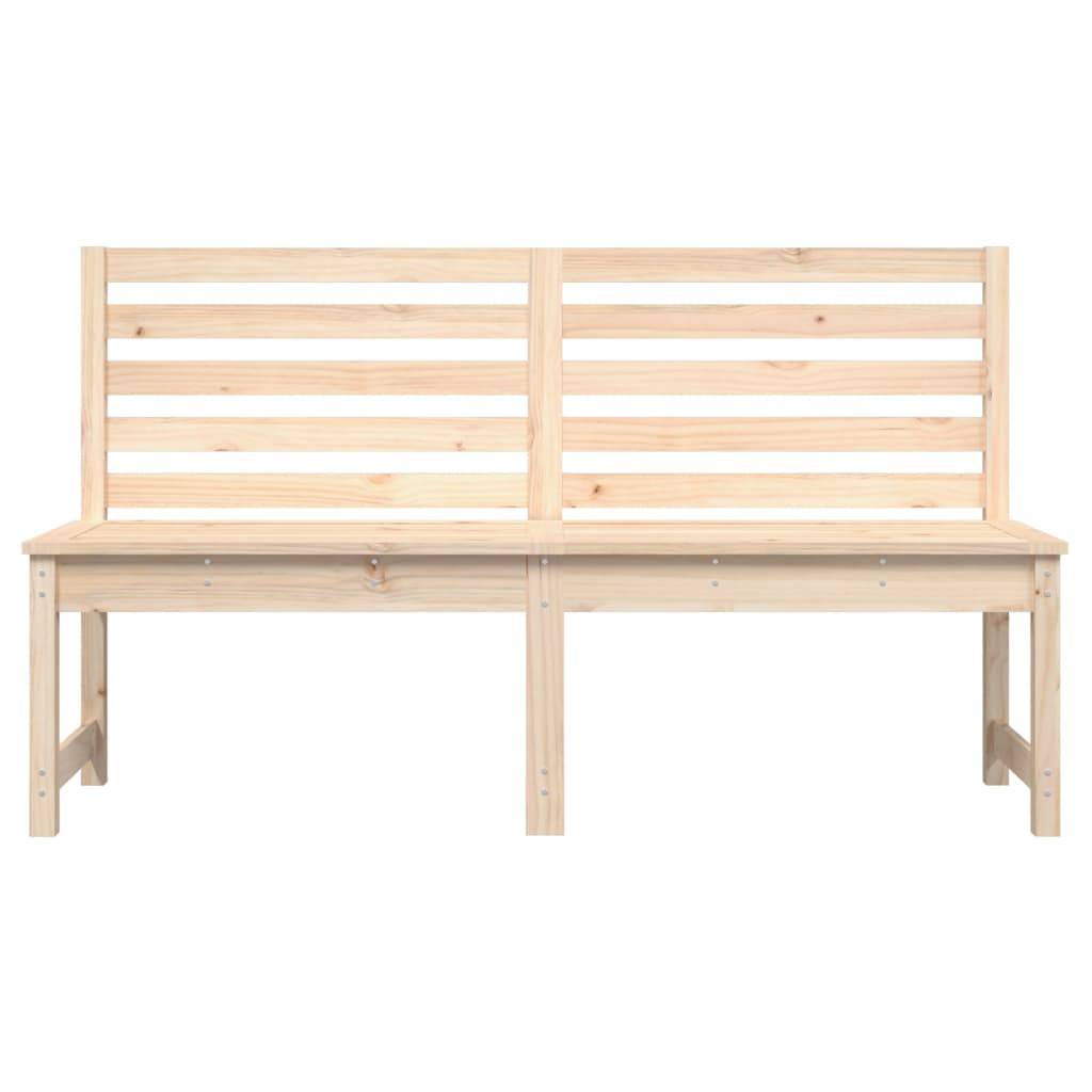 Helloshop26 - Banc de jardin meuble de patio d'extérieur terrasse 157,5 x 48 x 91,5 cm bois massif de pin - Image 2