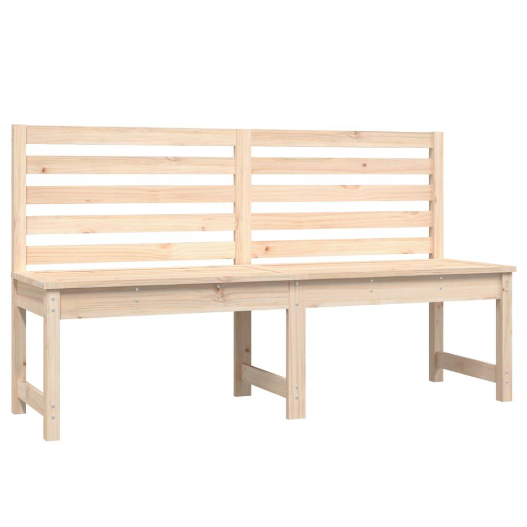 Helloshop26 - Banc de jardin meuble de patio d'extérieur terrasse 157,5 x 48 x 91,5 cm bois massif de pin - Image 1