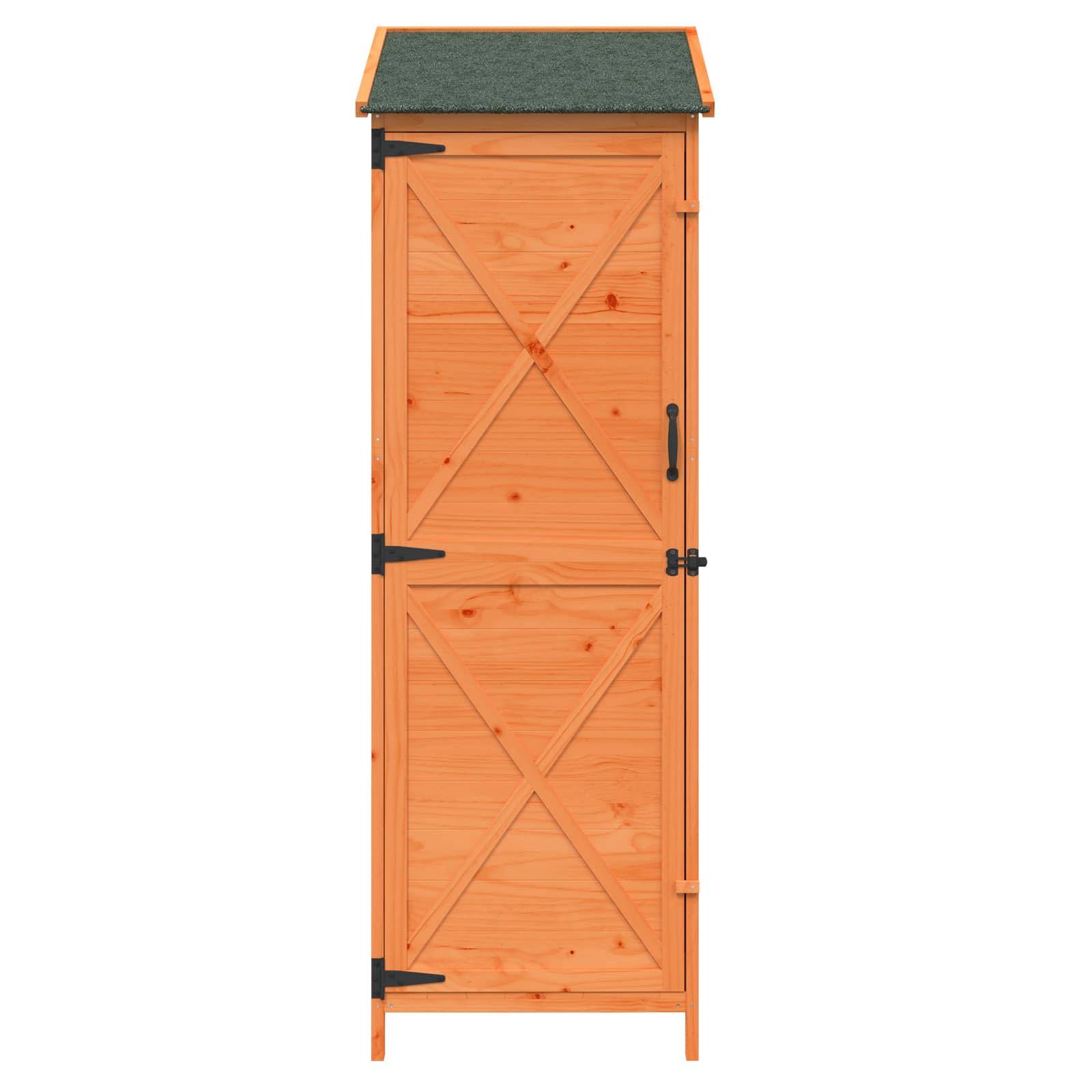 Vidaxl - Abri de jardin Marron 59,5 x 56 x 176,5 cm Bois de Sapin Massif vidaXL 42033479 - Image 6