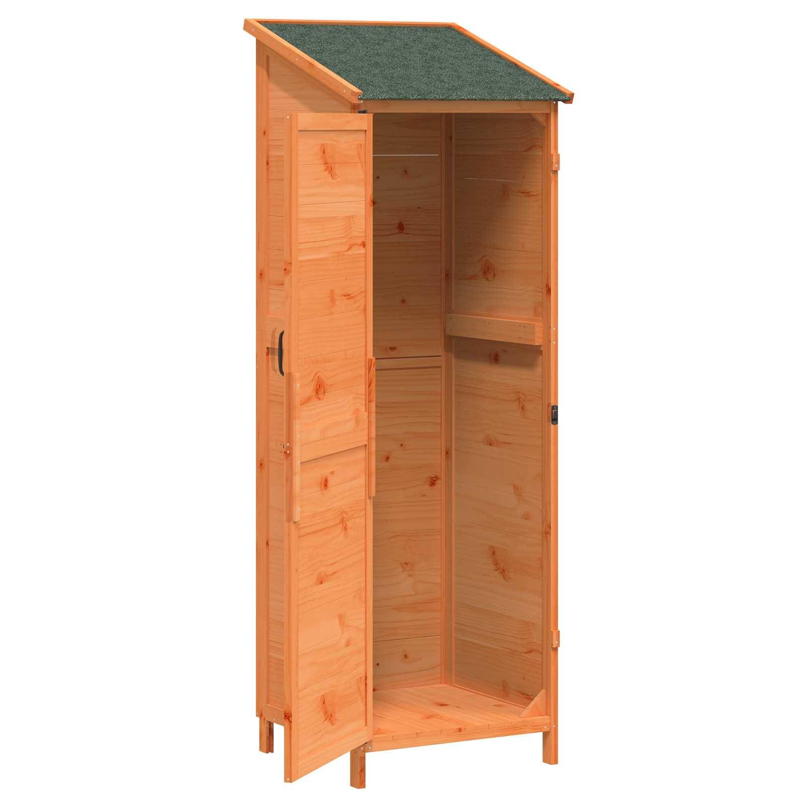 Vidaxl - Abri de jardin Marron 59,5 x 56 x 176,5 cm Bois de Sapin Massif vidaXL 42033479 - Image 5