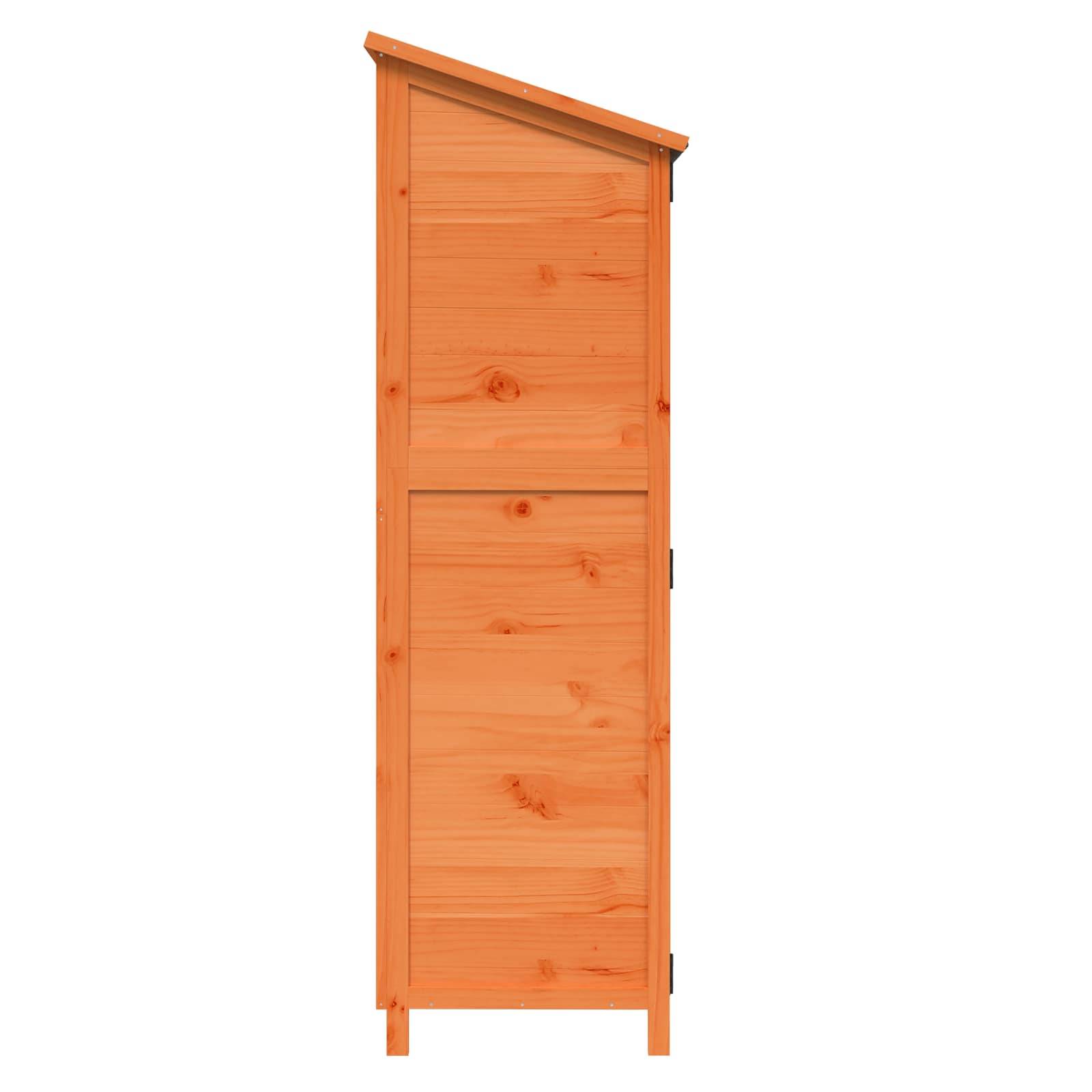 Vidaxl - Abri de jardin Marron 59,5 x 56 x 176,5 cm Bois de Sapin Massif vidaXL 42033479 - Image 7