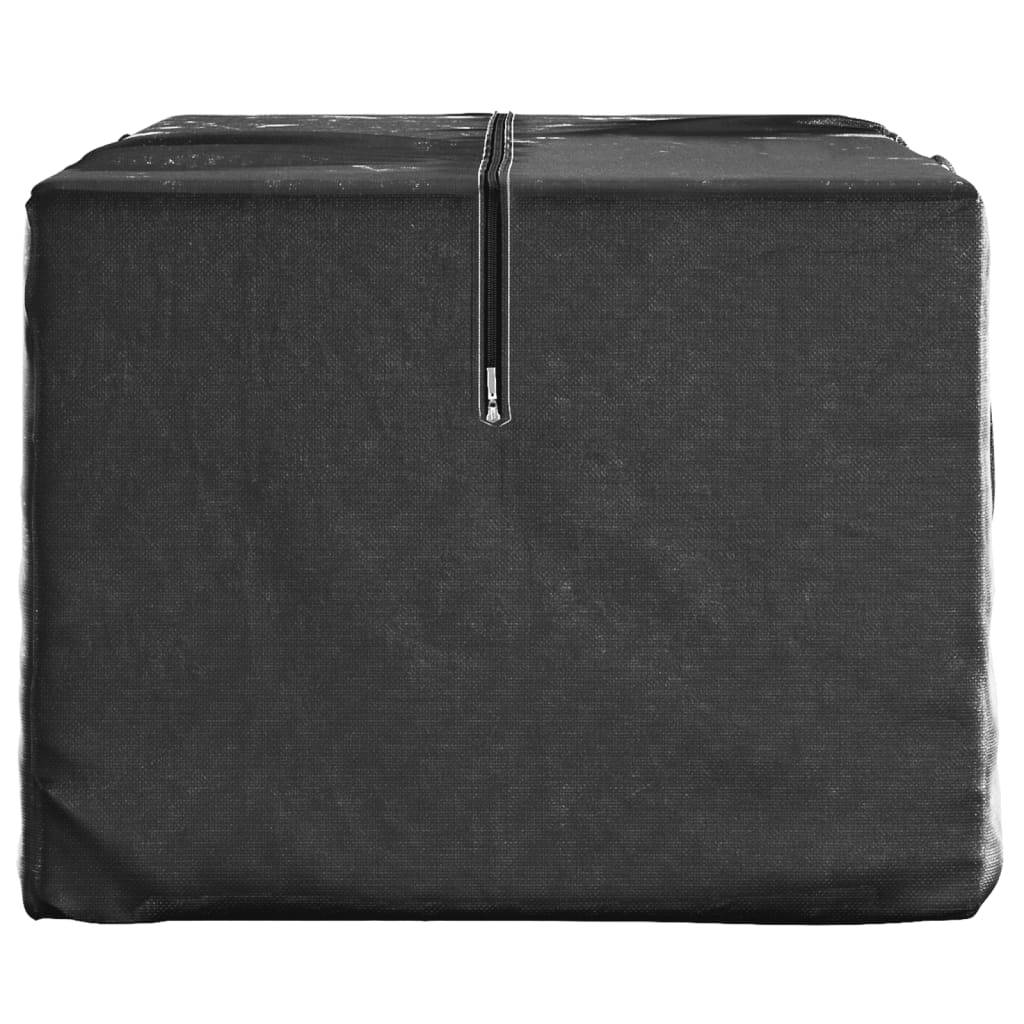 Housse de protection pour sapin de Noël - Sac de rangement noir 150x75x75 cm PE - Image 4