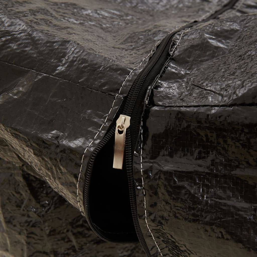 Housse de protection pour sapin de Noël - Sac de rangement noir 150x75x75 cm PE - Image 6