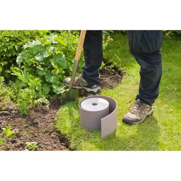 Bordure de jardin - NATURE - H15 cm x 10 m - Polyéthylene recyclé - Terre cuite - Image 6