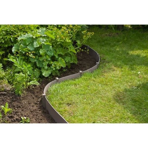 Bordure de jardin - NATURE - H15 cm x 10 m - Polyéthylene recyclé - Terre cuite - Image 4
