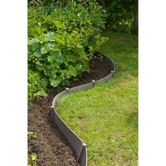 Bordure de jardin - NATURE - H15 cm x 10 m - Polyéthylene recyclé - Terre cuite - Image 5