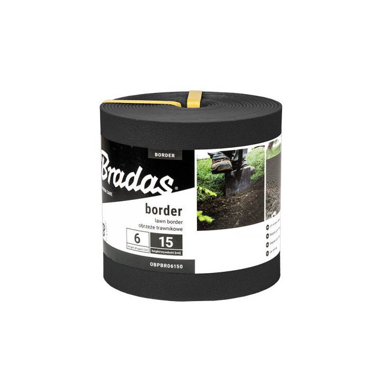 Bordure de jardin noire BORDER Longueur 6M Hauteur 150mm