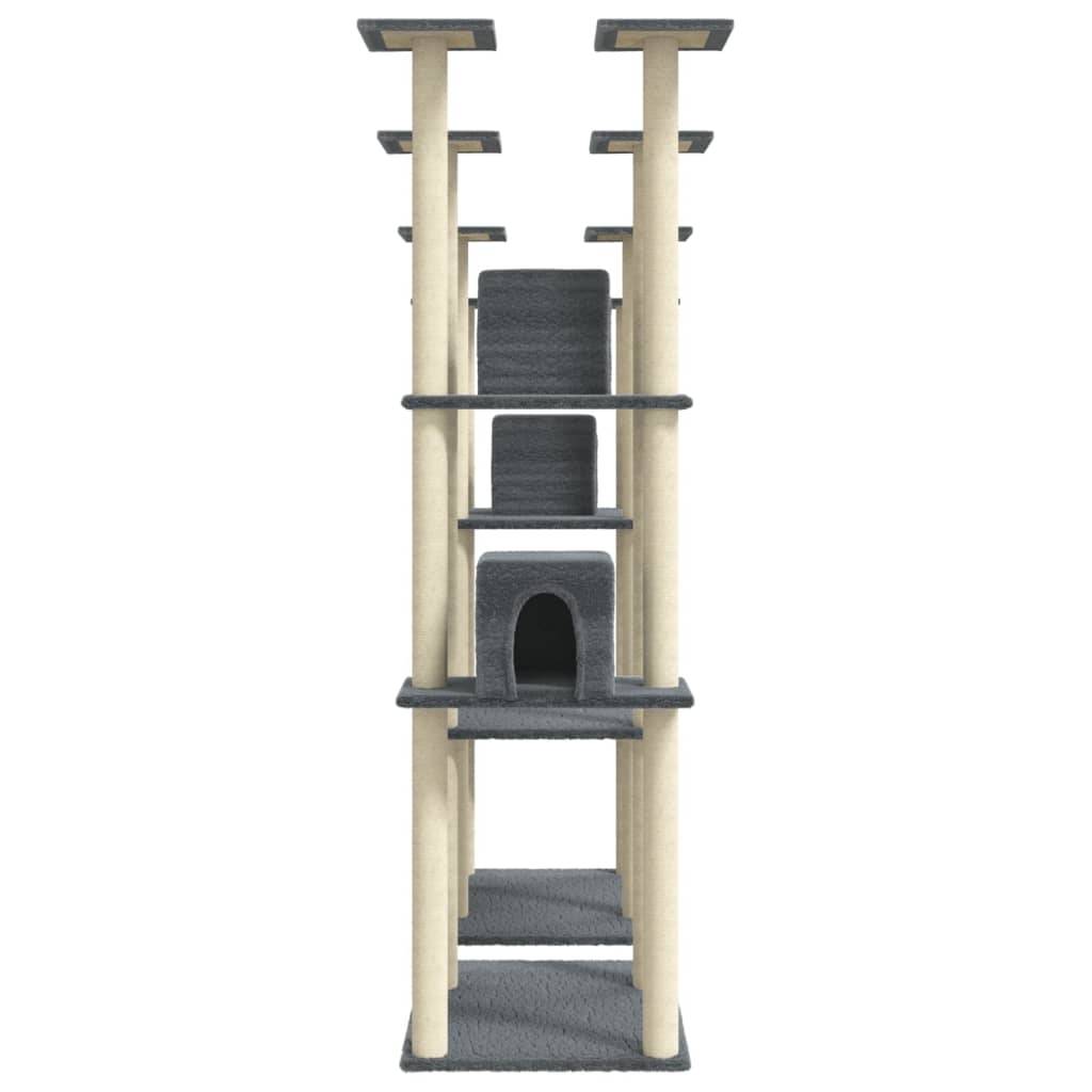 Vidaxl - Arbre à chat avec griffoirs en sisal Gris foncé 174 cm vidaXL 171535 - Image 6