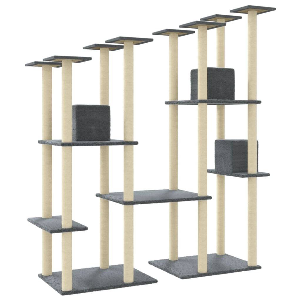 Vidaxl - Arbre à chat avec griffoirs en sisal Gris foncé 174 cm vidaXL 171535 - Image 7
