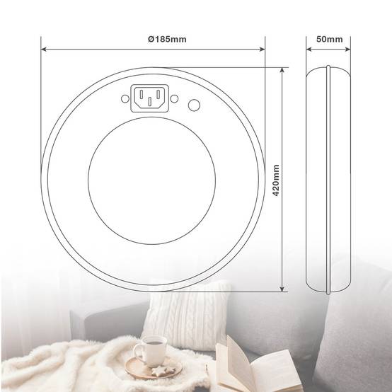 Chaufferette accumulation de chaleur 550w - Image 3