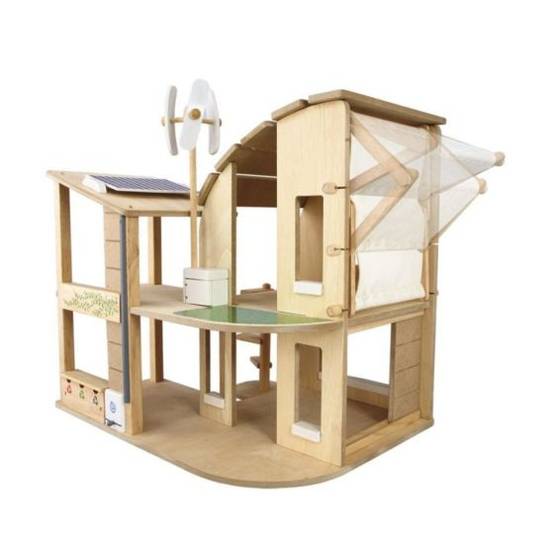 Plan Toys - Maison en bois miniature - Ecologique et Meublée - Image 2