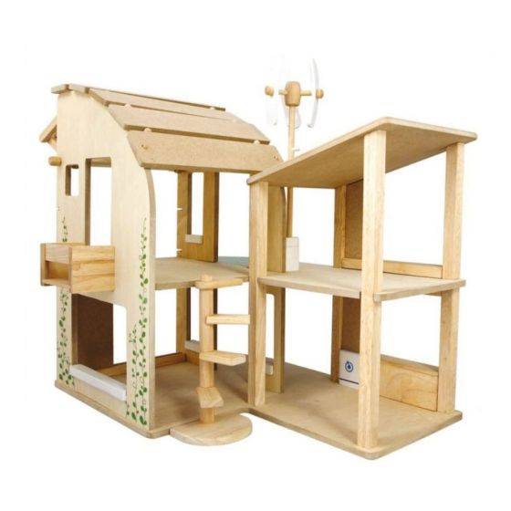 Plan Toys - Maison en bois miniature - Ecologique et Meublée - Image 3