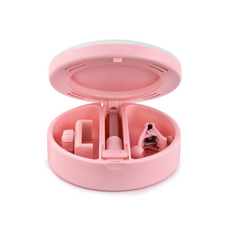 Miroir Selfie Avec Led Mrr1 Pink De Yoghi - Gamm vert