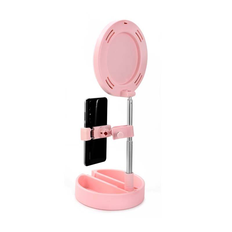 Miroir Selfie Avec Led Mrr1 Pink De Yoghi - Gamm vert