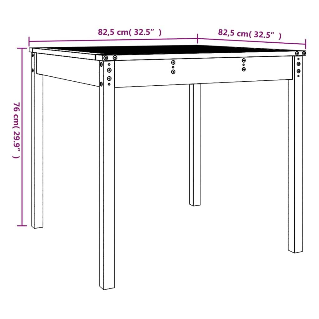 ComfortXL - Table de Jardin Carrée 82,5cm en Bois de Douglas Massif Naturel, Robuste et Durable – ComfortXL Outdoor Living - Image 8