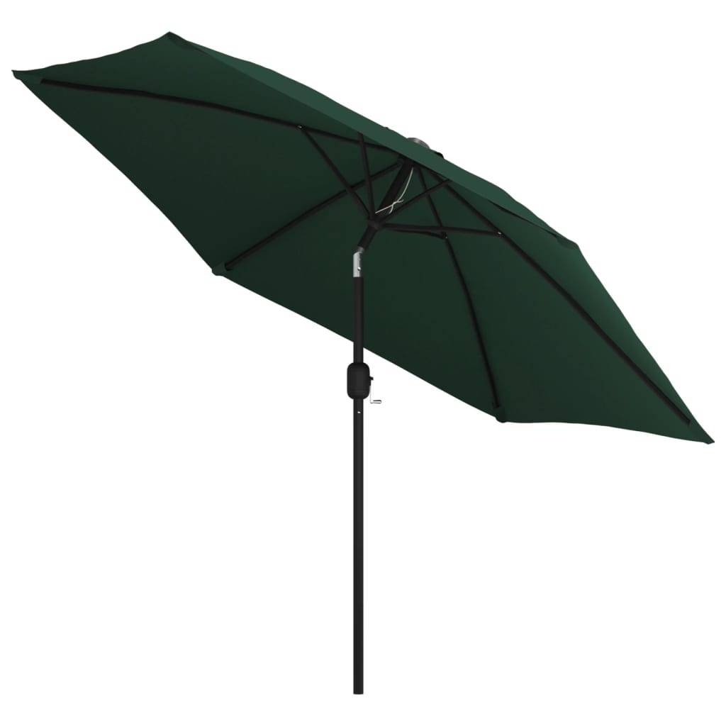 Helloshop26 - Parasol d'extérieur avec poteau en acier 3 m vert - Image 2