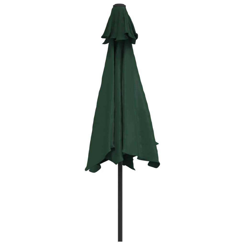 Helloshop26 - Parasol d'extérieur avec poteau en acier 3 m vert - Image 3
