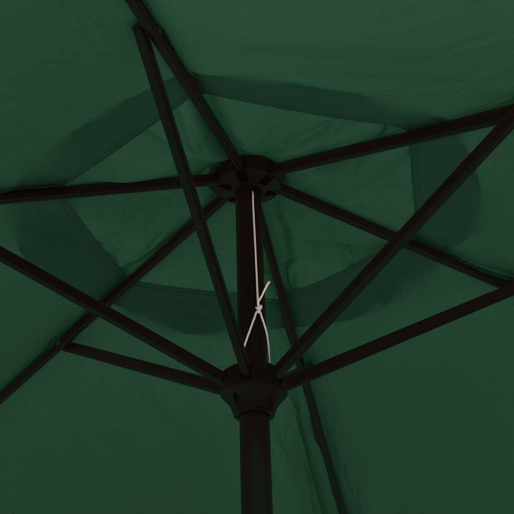 Helloshop26 - Parasol d'extérieur avec poteau en acier 3 m vert - Image 4