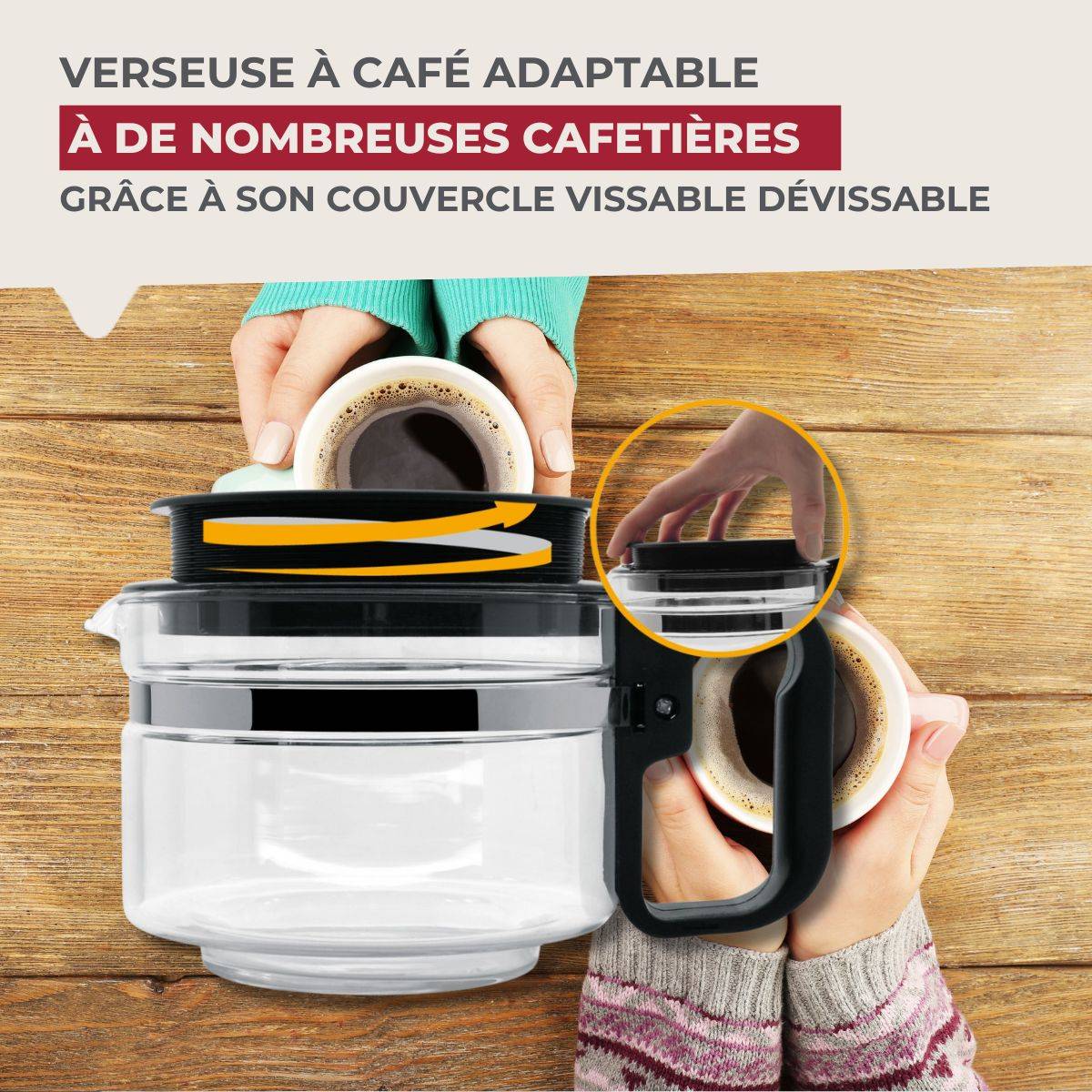 Verseuse adaptable pour cafetière Fackelmann - Image 2