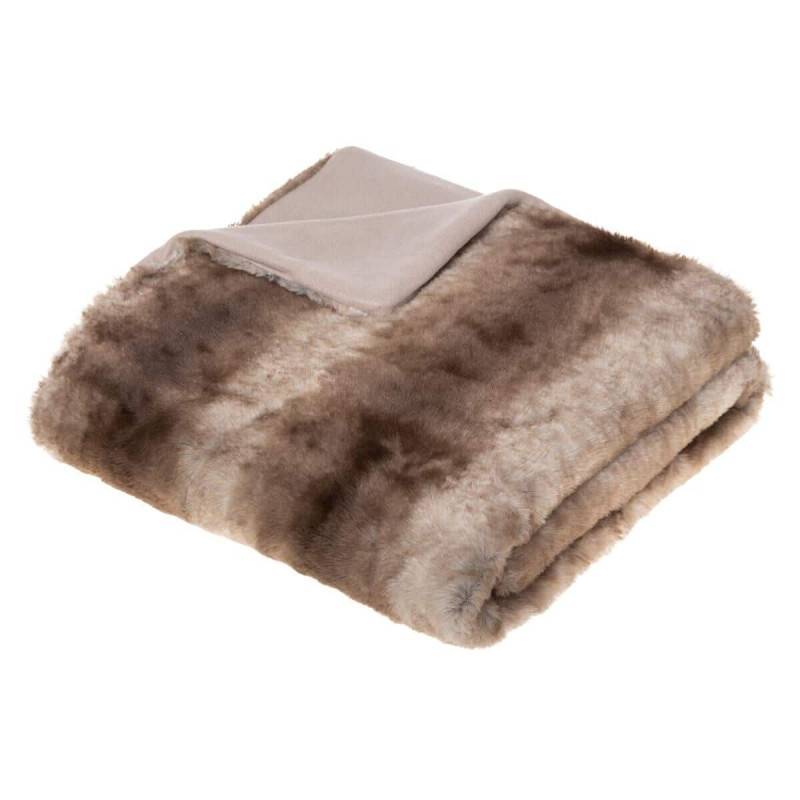 Plaid Grizzli fausse fourrure 120x160 Atmosphera - Image 1