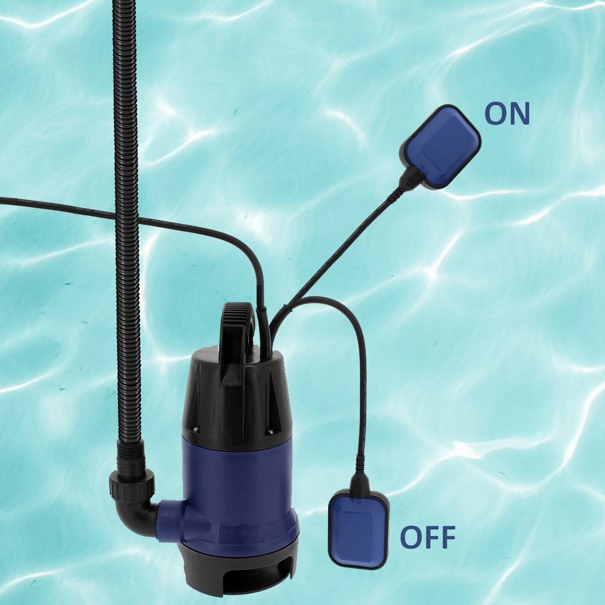 Gt Market - Pompe immergée pour eaux sales avec flotteur, 750 W, 12500 L/heure - GT MARKET - Image 3